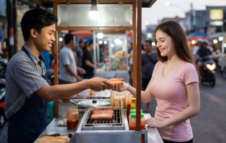 Hotdog Gerobakan Ala Lokal, Bukti Makanan Barat Bisa Merakyat dan Laris Manis
