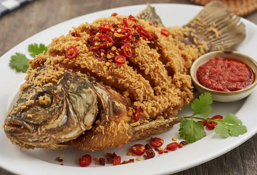 Ikan Goreng Crispy dengan Trik Tepung Tidak Mudah Rontok
