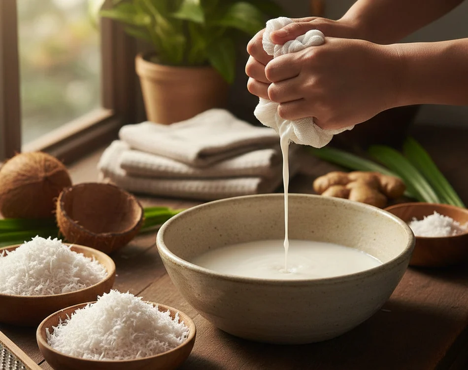 Manfaat dan Cara Membuat Santan Cair Rumahan dari Kelapa Parut yang Lebih Sehat dan Alami