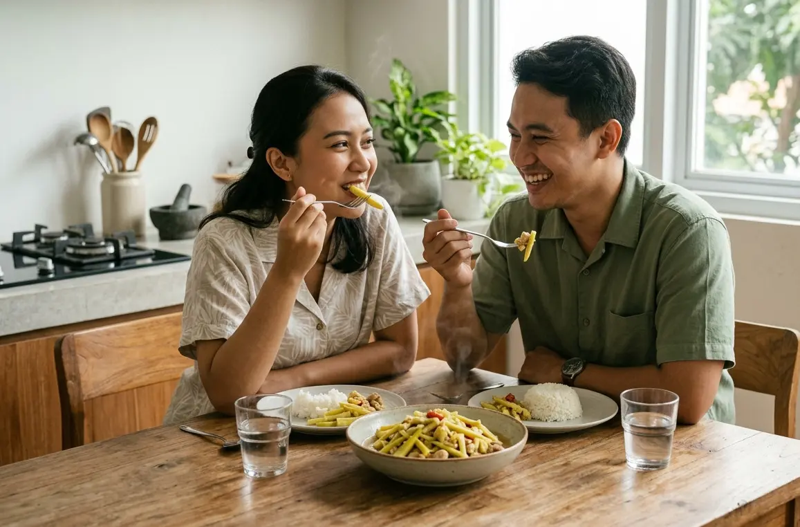 Rebung Rebus Tumis Bumbu Ringan, Teknik Mengurangi Bau dan Asam
