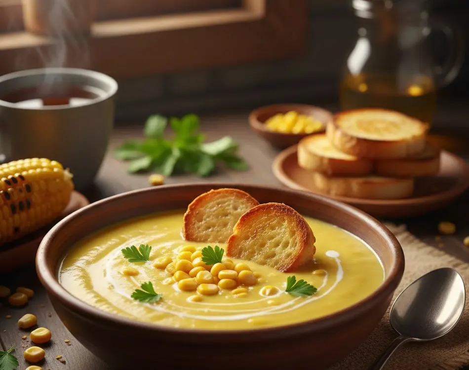 Sup Krim Jagung dan Roti Panggang, Sahur Ringan Tapi Tetap Berenergi