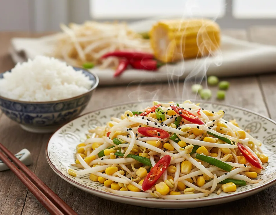 Cara Membuat Tumis Tauge dan Jagung Segar yang Efektif untuk Melancarkan Sistem Pencernaan secara Alami