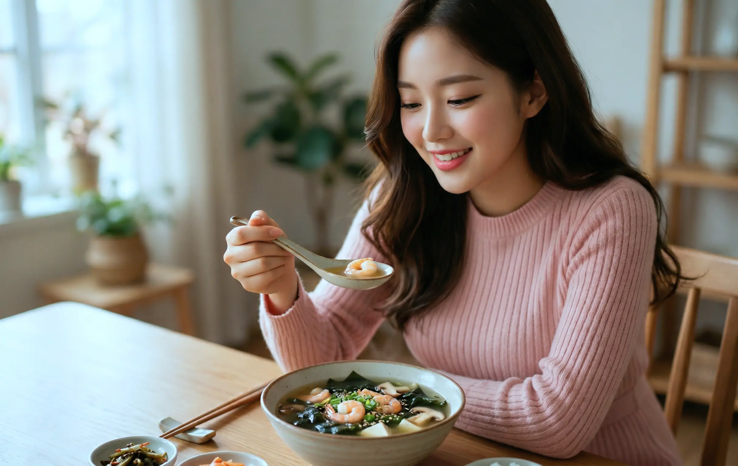 Sup Rumput Laut Udang Bening, Sumber Antioksidan dan Yodium Alami