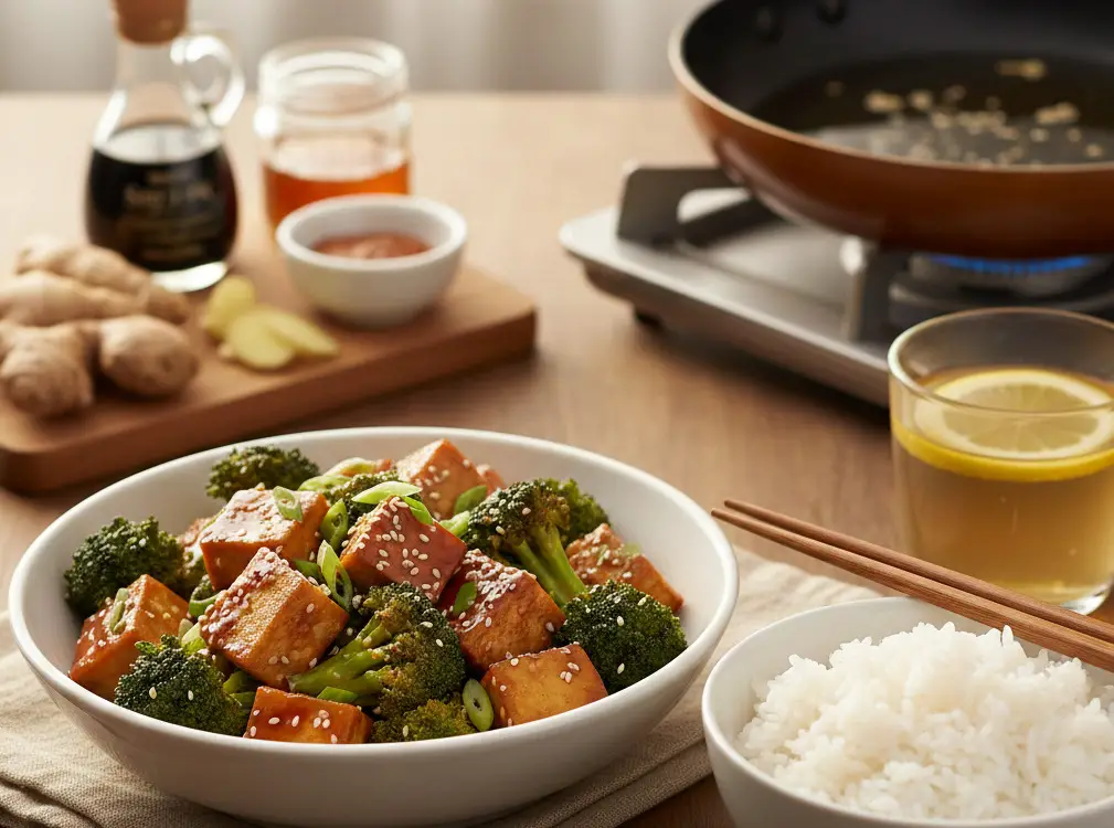 Tumis Brokoli dan Tahu Saus Teriyaki, Menu Berbuka Rendah Minyak